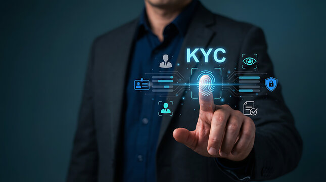 KYC Identity Verification Digital Banking Compliance Concept