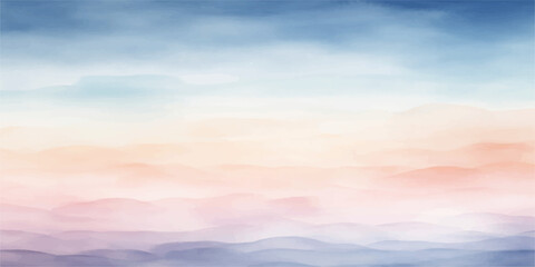 A beautiful summer cloudscape captures the bright morning sunlight at sunrise as orange and yellow clouds drift across the blue sky © MdRifat