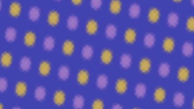 Soft Blurred Yellow Lavender Polka Dot Navy Seamless Pattern