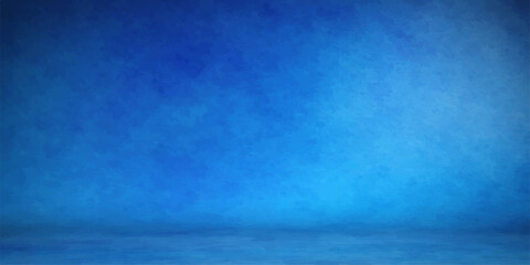 A vintage blue grunge wall with an aged paper texture and dark paint patterns creates a retro textured backdrop for an antique interior design