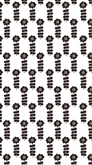 北欧風の背景イラスト　ボタニカルな背景画像　モノクロ