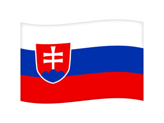 スロバキアの国旗イラスト素材4