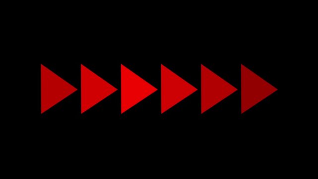 Red Arrow Gradually Fading on Black Background red arrow fading arrows gradient effect