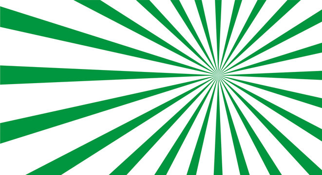 Sun brust rays, green rays background