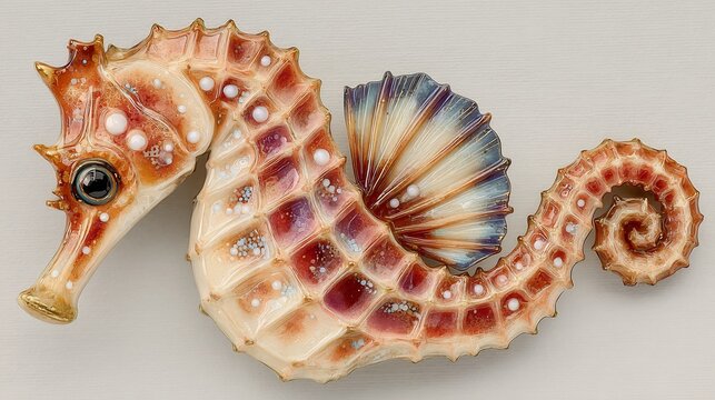 sea shell on a black background