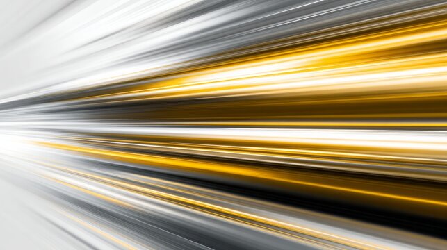 Streaks of golden light accelerate into the distance.