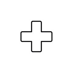 Obraz premium Simple plus sign symbol for addition or medical care, 2026 Latest and New updated