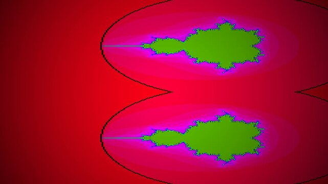 Vibrant Fractal Patterns in Motion Graphics.