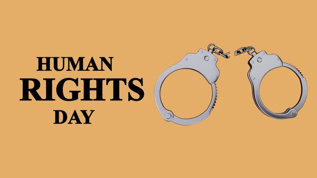 Human Rights Awareness Text Animation 4K &ndash; Global Equality and Protection Concept