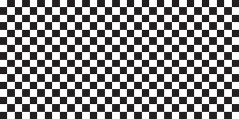 black and white chess pattern. Checkerboard seamless vector illustration. Abstract checkered checkerboard for game. Grid geometric square shapes. Race flags.