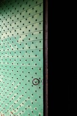 Weathered Antique Door with Handcrafted Details