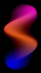 Vibrant aura liquid wave with noise grain texture vertical background