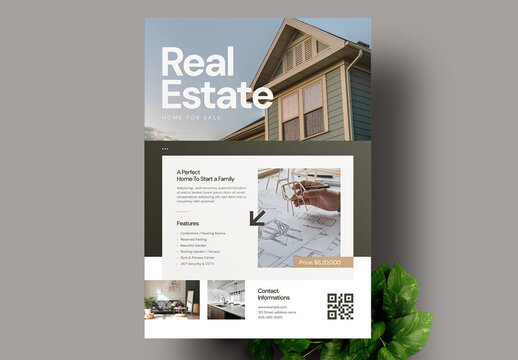 Simple Real Estate Flyer Layout