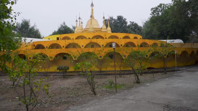 Meditation stupa at Dhamma Patthana Vipassana Centre, Kammaspur Haryana, historic site of Buddha&rsquo;s discourse