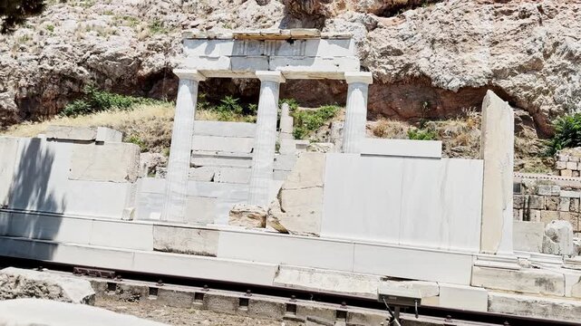 Choragic Monument of Thrasyllus at the Acropolis, Athens, Greece