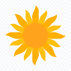 Abstract sun, creative design. Vector illustration.