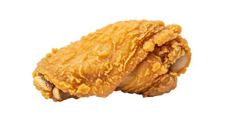 Crispy Fried Chicken Wing Isolated On Black Background