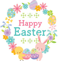 かわいいイースターのタイトルイラスト © imoan