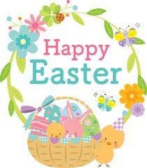 かわいいイースターのタイトルイラスト © imoan