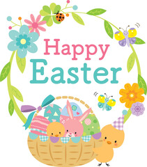 かわいいイースターのタイトルイラスト