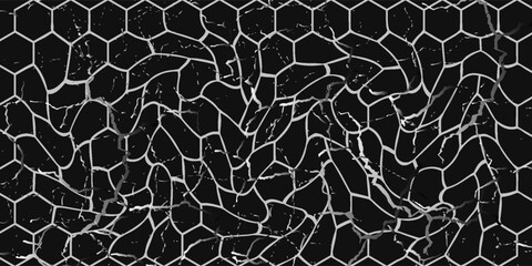 Fototapeta premium hexagon pattern. Seamless background. Abstract honeycomb background in black color. Eps10
