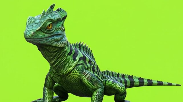 Green Lizard Animal Wildlife Reptile Species.