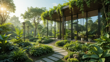 Green environment and trees, Eco-friendly design