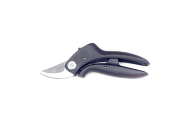 Obraz premium The new, black garden pruner close-up