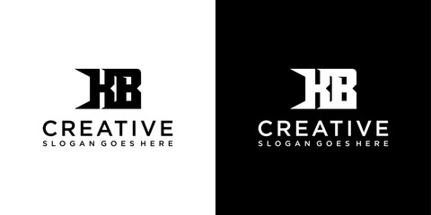 KB or BK initial letter logo design vector © Kurniawan