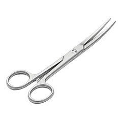 Obraz premium Surgical Scissors in Modern Minimalist Style with Bright Studio Lighting on White Background for Medical Illustration