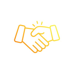 Fototapeta premium Handshake vector icon