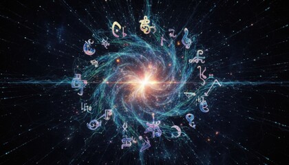 Abstract Representation of Creativity Visualized in a Cosmic Galaxy Swirl on 20260225