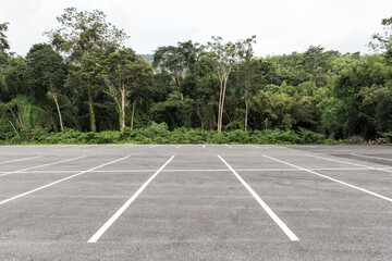 Obraz premium Parking lot in public areas