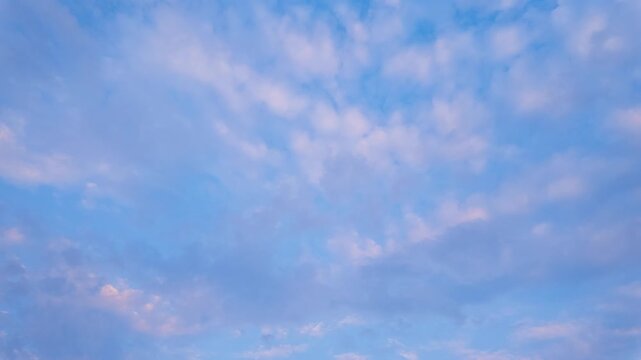 Clouds Moving Across Blue Sky Timelapse. High quality 4k footage