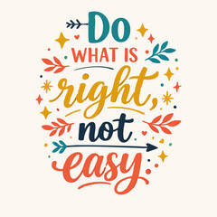 Fototapeta premium Inspirational Quote Typography Design 3.