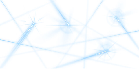 Crystal blue laser ray isolated on transparent PNG. Shining cold light streak creates sleek modern accent. Technology banner decoration and digital interface design.