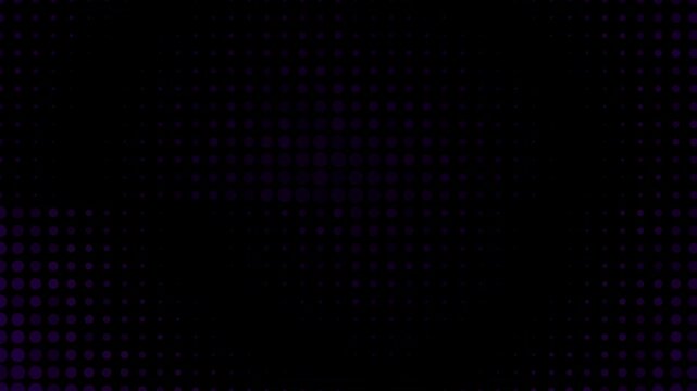 Purple dots abstract digital pulsing background grid halftone seamless loop