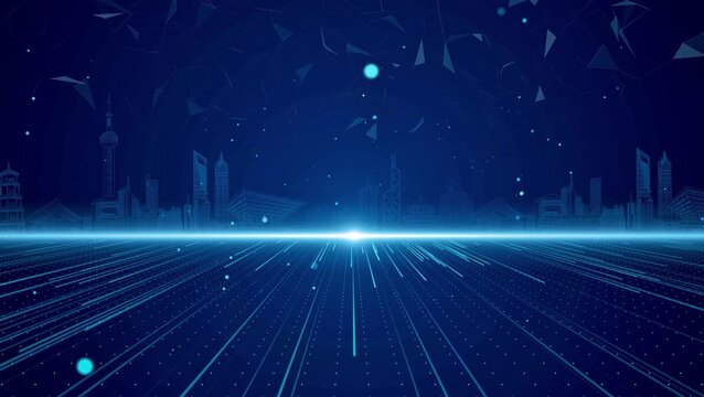 abstract technology blue background