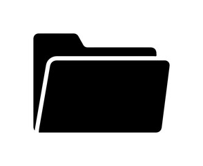 Silhouette of a file folder icon