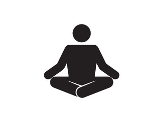 yoga silhouette vector