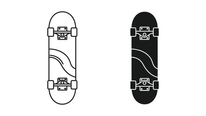 Modern skateboard design with sleek lines and vibrant color options © SHAHRIYAR RASEL