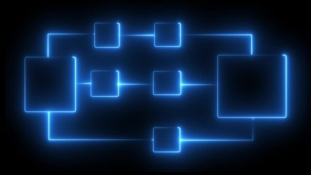 Ai tools or neon box. Multi function for Agentic AI technology motion background. Multi agent AI systems, Automate daily Tasks Smart AI solutions improve efficiency, Automate repetitive work