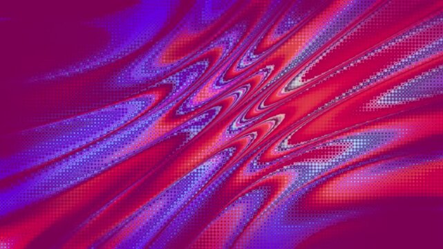 Abstract liquid wavy pattern motion background in red and purple gradient tones with big waves movement. Seamless looping visual for motion graphics, titles, VJ visuals, and social content.