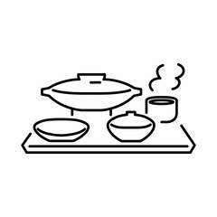 懐石料理をモチーフにしたアイコン