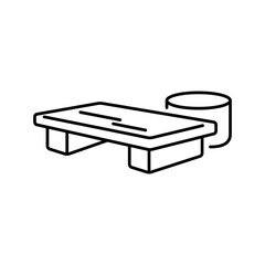 木の和菓子皿をモチーフにしたアイコン