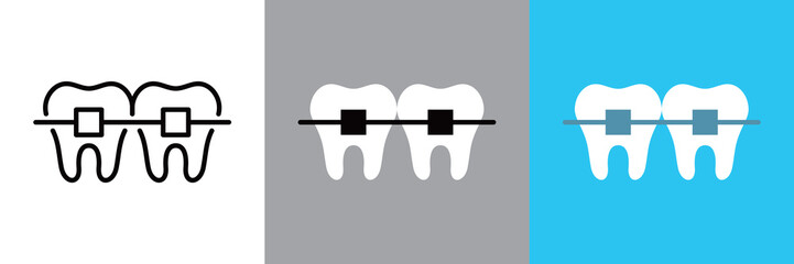 歯の矯正アイコン © WAWAWA