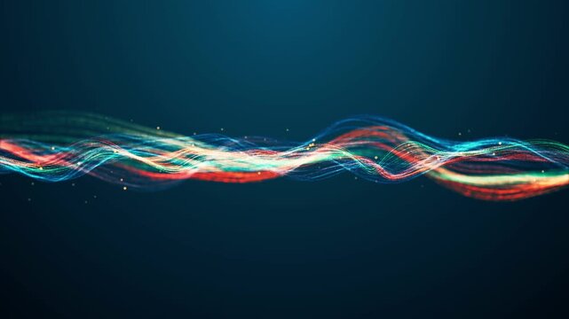 Digital Sound Wave Spectrum Audio Visualization Background Loop Video