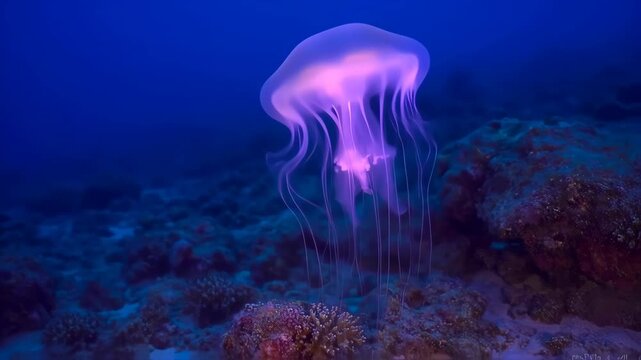 jellyfish in sea