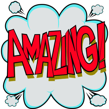 Amazing thought bubble comic strip style, cartoon, action bubble, balloon, dream, svg, 