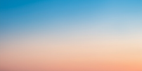 Obraz premium [Light Effects Icons] Soft Blue Orange Gradient Background / ブルーオレンジグラデーション背景